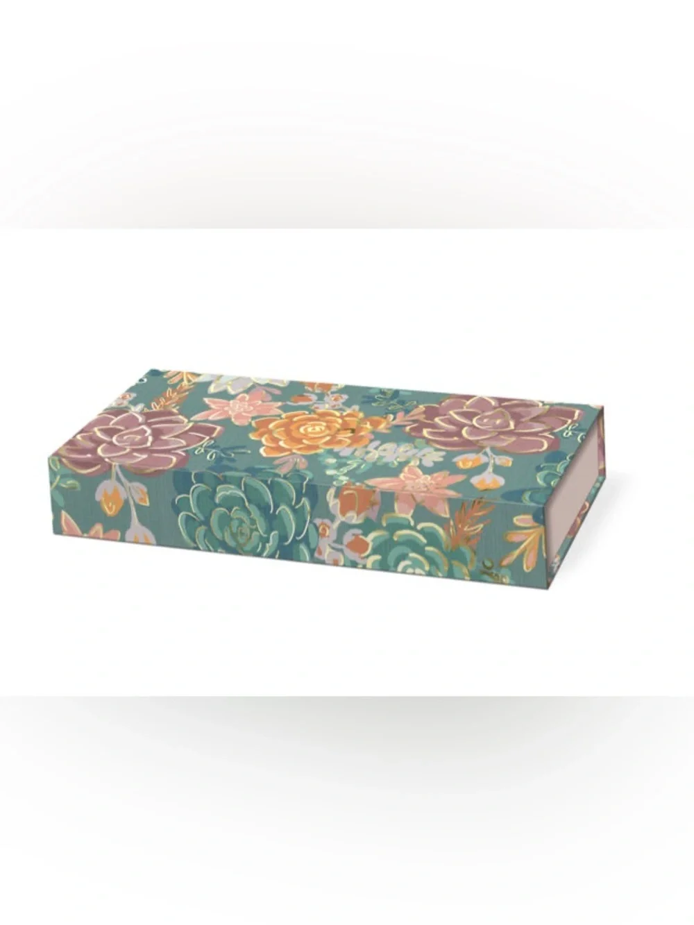 Molly & Rex Floral Succulent Print Storage Box